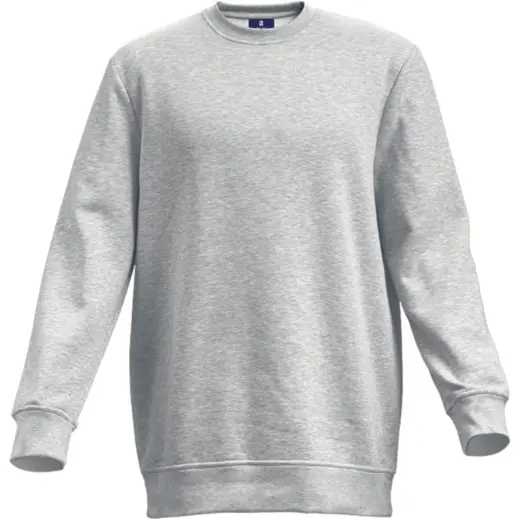 Barron Basic Crew Neck Sweater Grey Melange